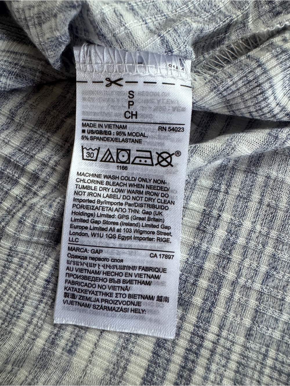 GAP Striped Hooded Pullover in Blue and White - Picture 6 of 10